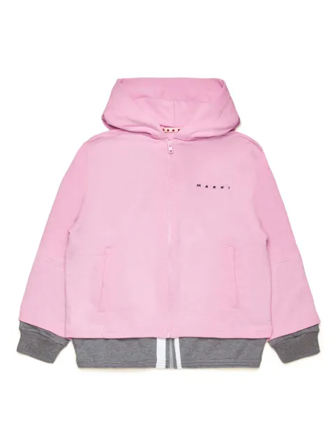 Marni Kids Moletom de capuz com logo