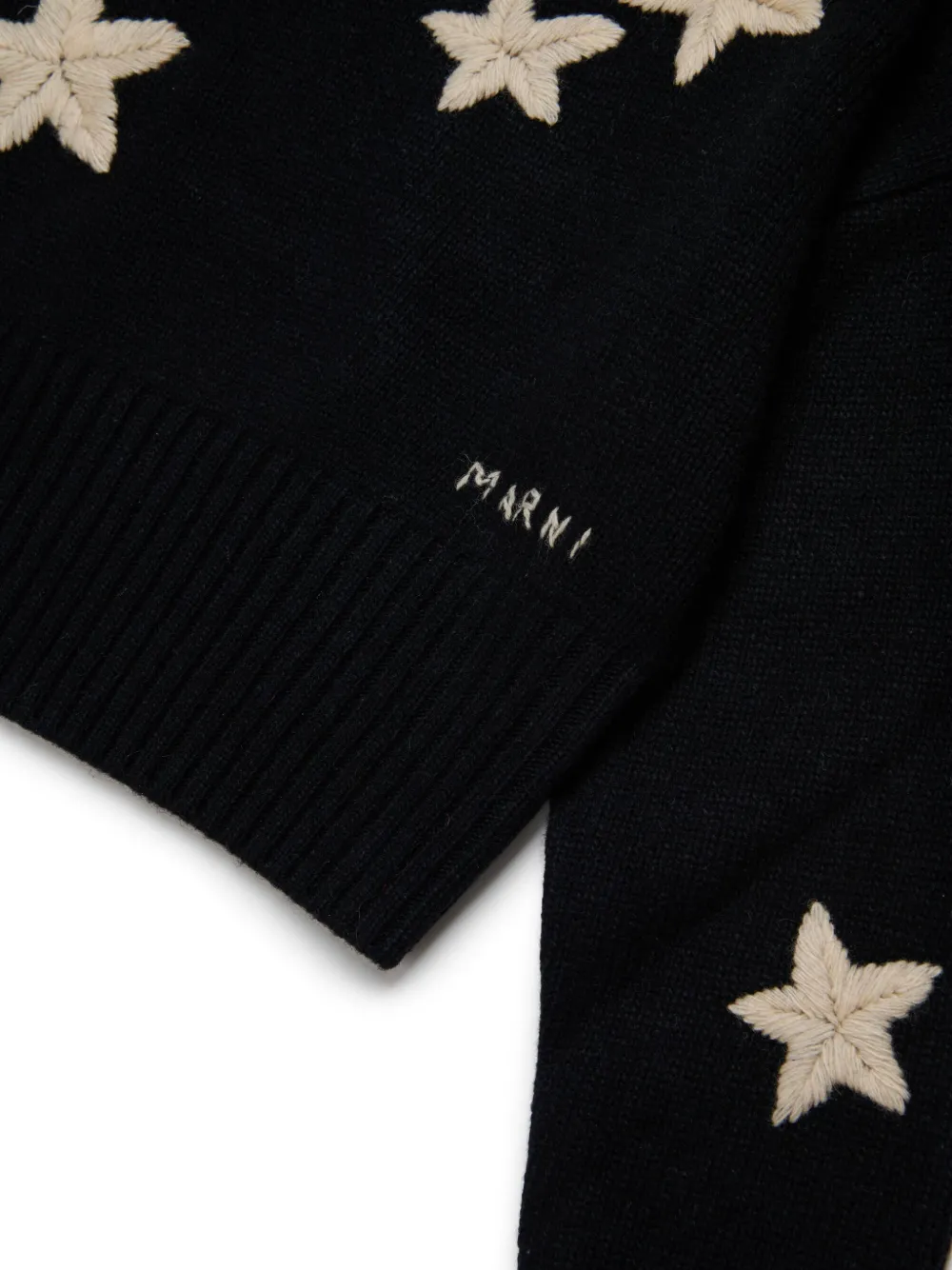 Marni Kids Trui met ster intarsia Zwart