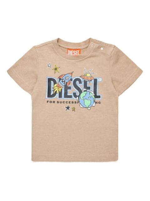 Diesel Kids graphic-print cotton T-shirt