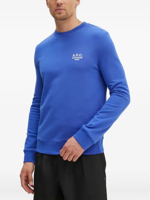 A.P.C. logo-embroidered crew-neck sweatshirt