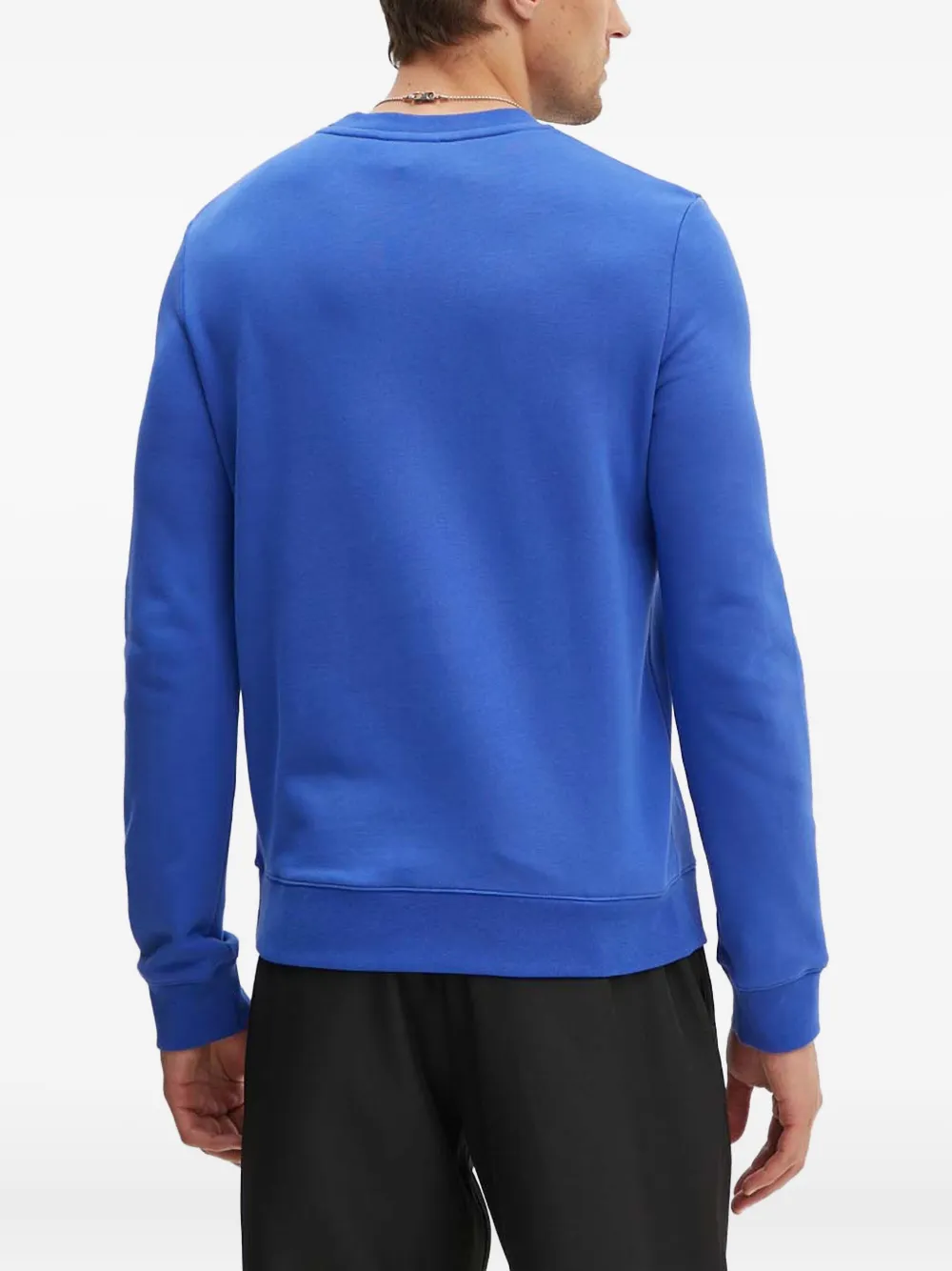  A.p.c. Logo-embroidered Crew-neck Sweatshirt - Blue 