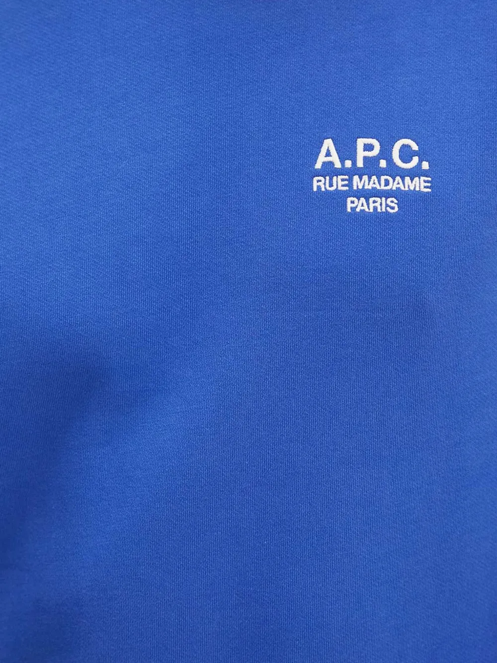 A.P.C. Sweater met geborduurd logo Blauw