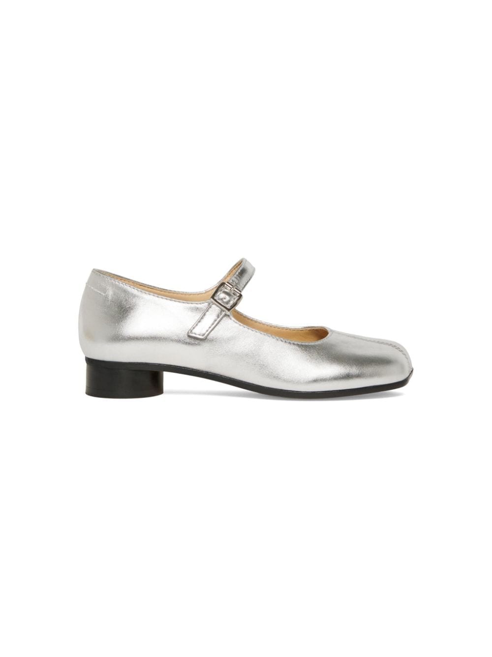 MM6 Maison Margiela Kids Ballerina's met metallic-effect - Zilver