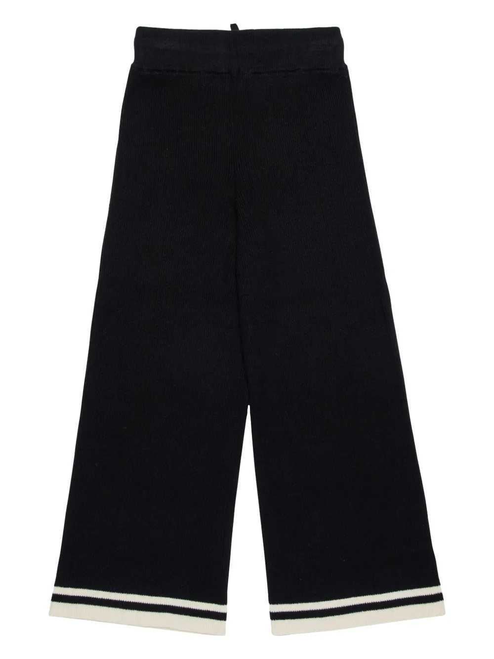 Marni Kids logo-embroidered trousers - Black