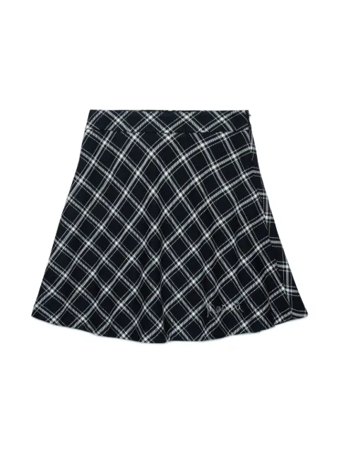 Marni Kids تنورة بتصميم A وتطريز شعار الماركة ونقش كاروهات
