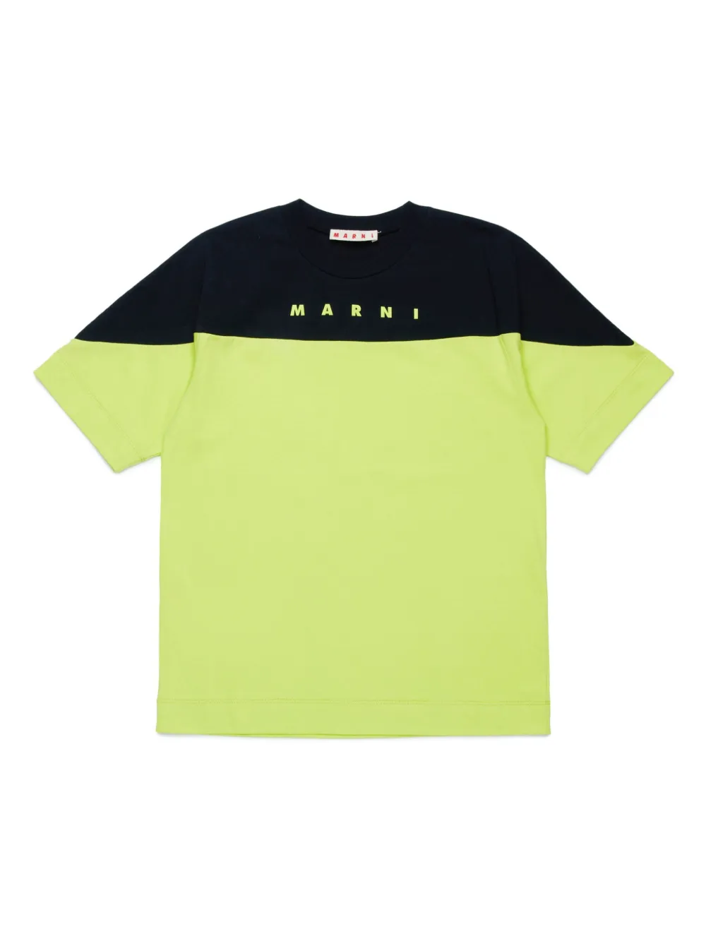 Marni Kids T-shirt met logoprint Groen