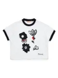 Marni Kids sequin embellished cotton T-shirt - White