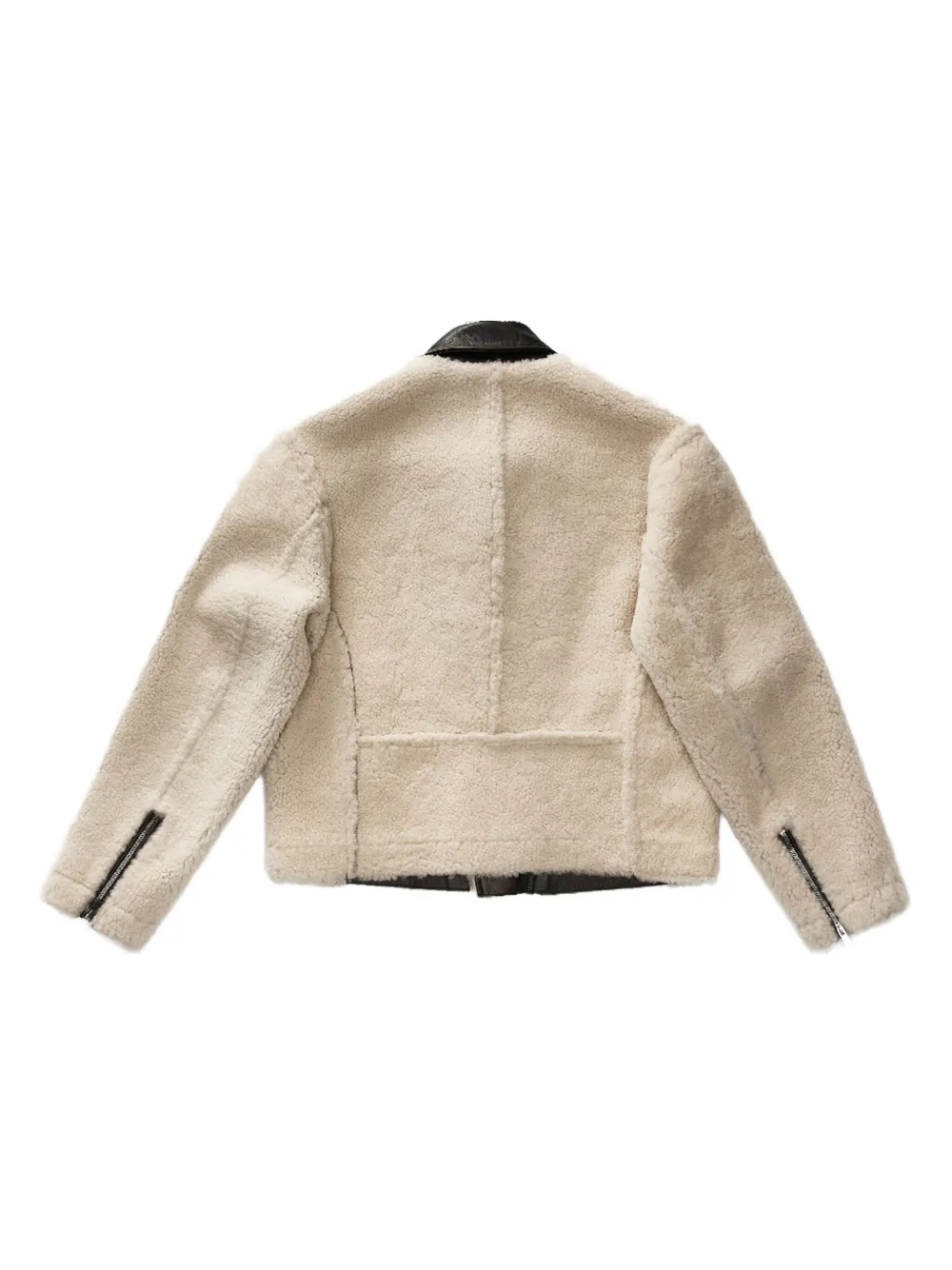 424 leather-trimmed shearling jacket | Leather Jackets | Image 2