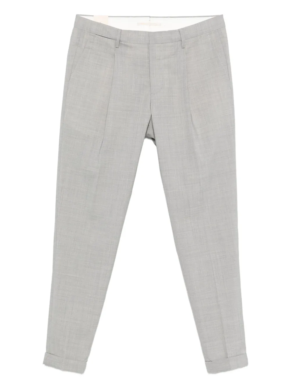Briglia 1949 pleated-cuffed trousers Grijs