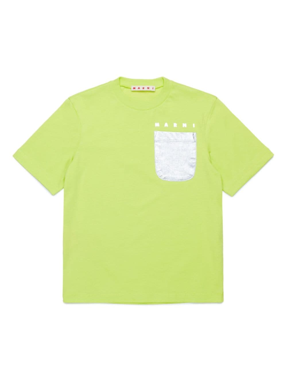 Marni Kids' Logo-print Cotton T-shirt In Green