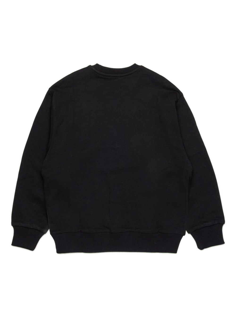 Diesel Kids Katoenen sweater met logoprint - Zwart