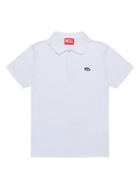 Diesel Kids Oval D cotton polo shirt 