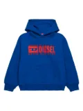 Diesel Kids Logo-stamp hoodie - Blue