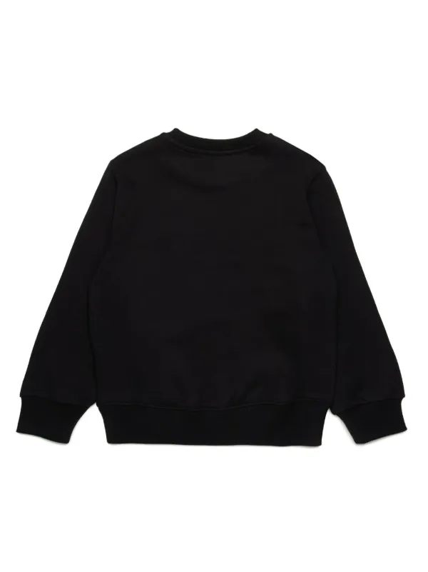 DIESEL◆Oval-D◆フリーススウェットシャツ Diesel Kids Oval D Cotton Sweatshirt | Black | FARFETCH JO