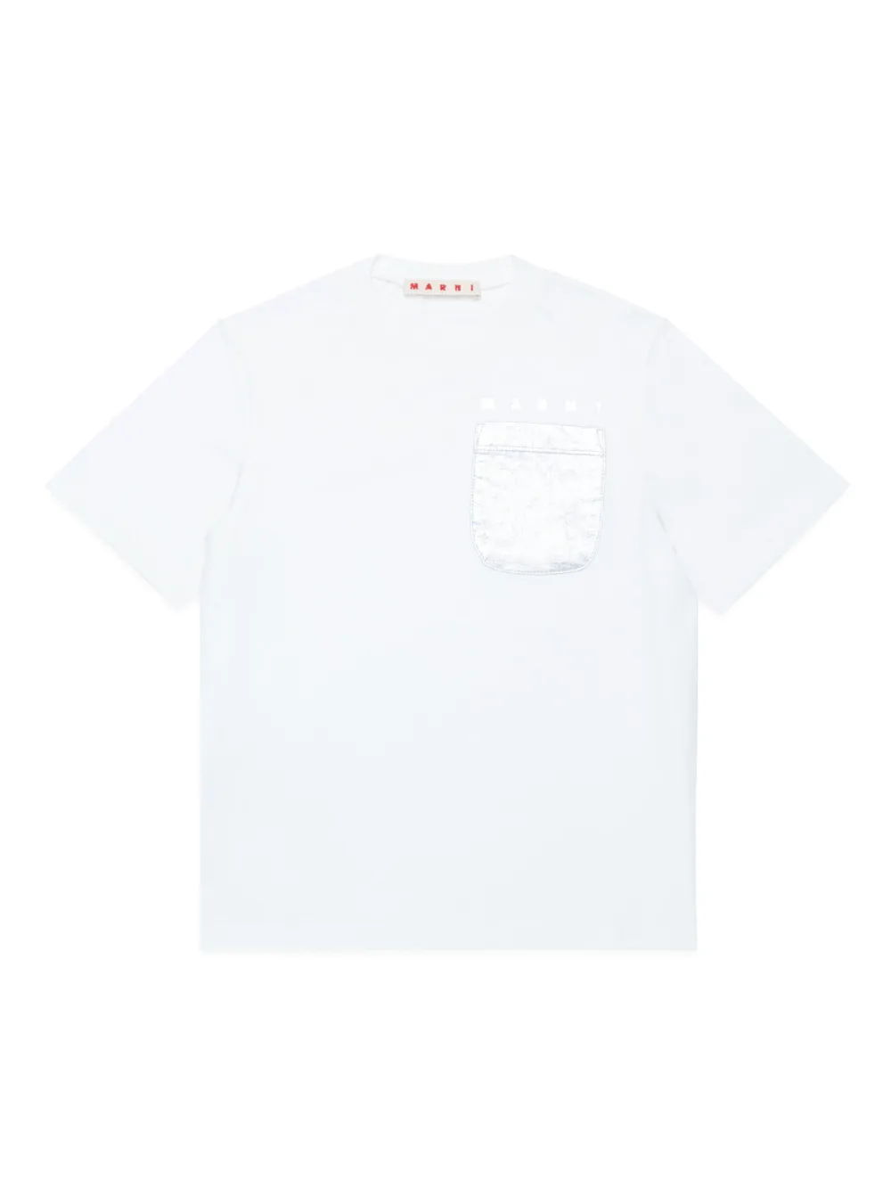 Marni Kids' Logo-print Cotton T-shirt In White