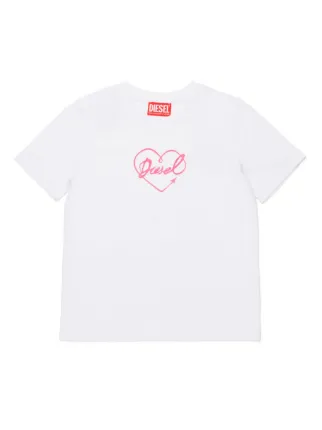 diesel ハートプリント　tシャツ　【正規品】 Diesel ハートプリント Tシャツ | ブラック | FARFETCH JP