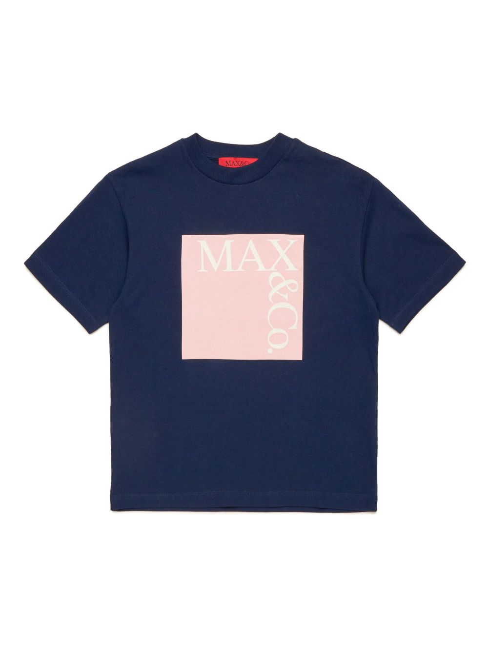 MAX&Co. Kids logo-print cotton T-shirt - Blue