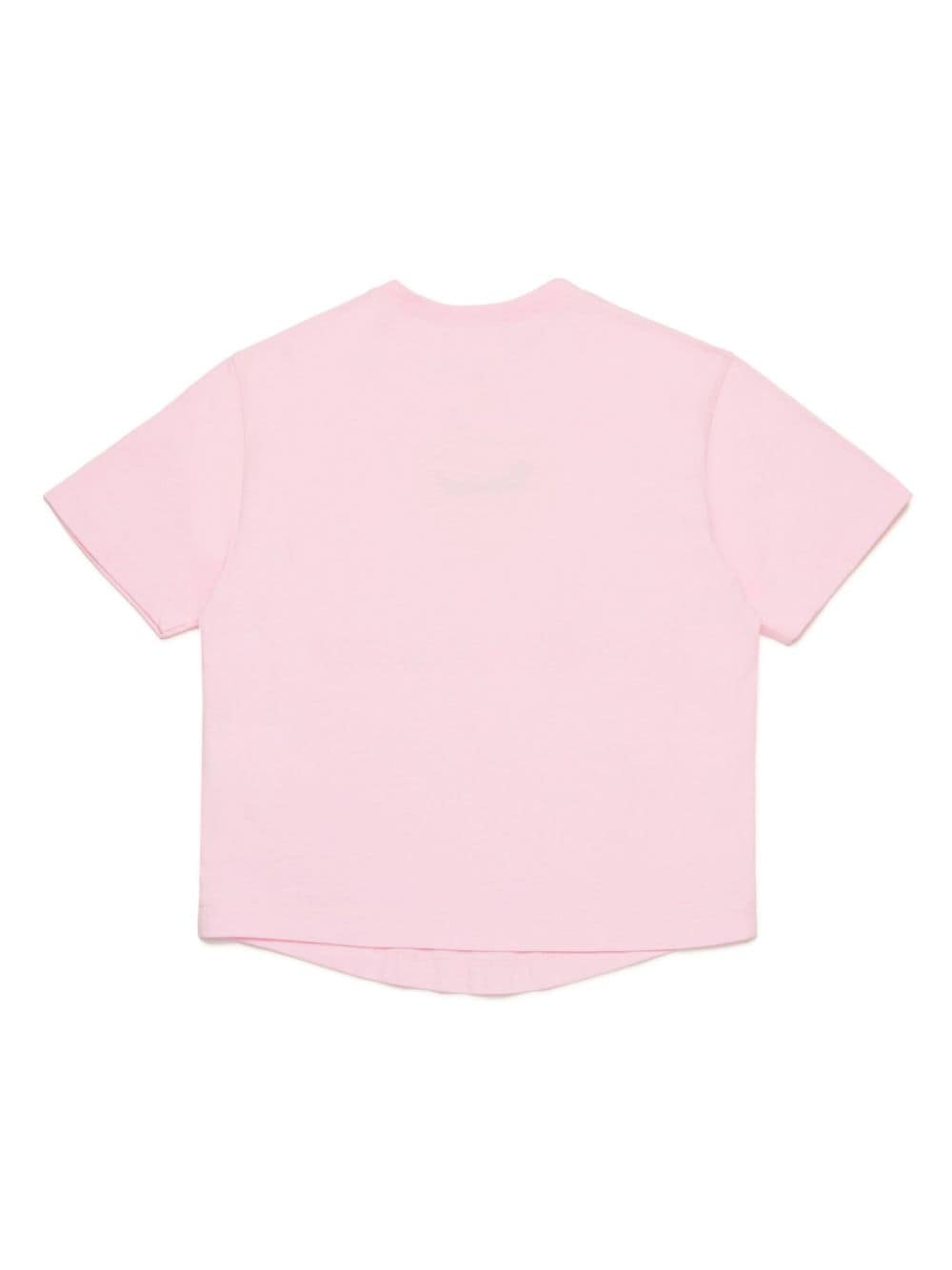 DSQUARED2 KIDS T-shirt met hartpatch - Roze