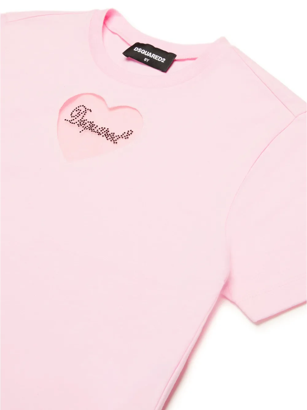 DSQUARED2 KIDS T-shirt met hartpatch Roze