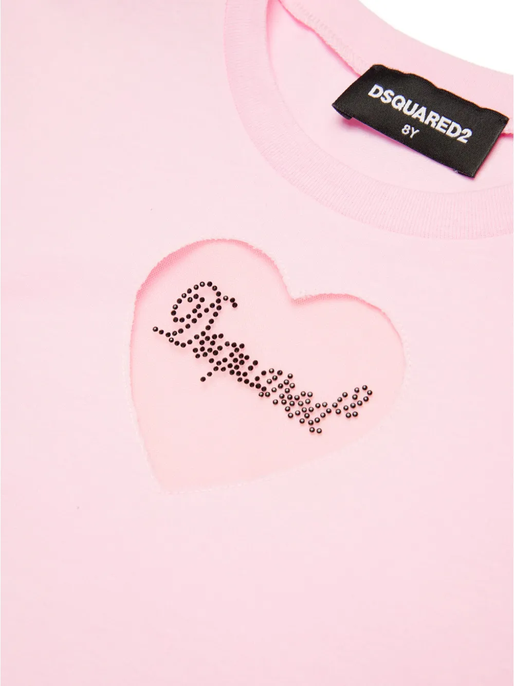 DSQUARED2 KIDS T-shirt met hartpatch Roze