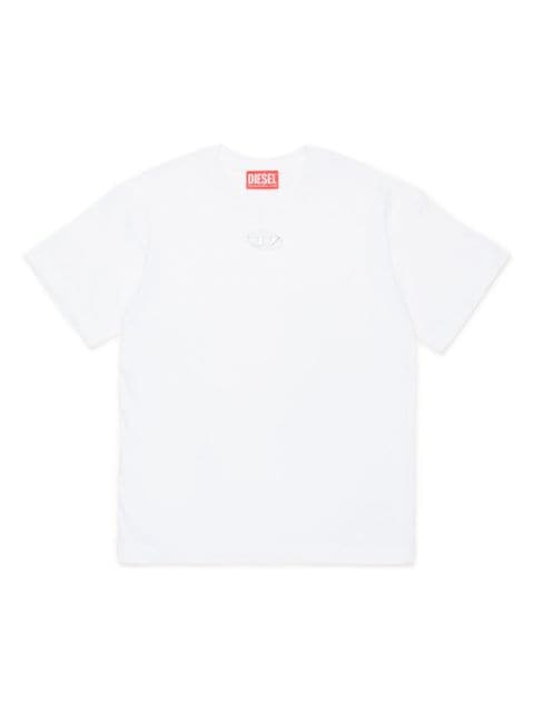 Diesel Kids Oval D cotton T-shirt