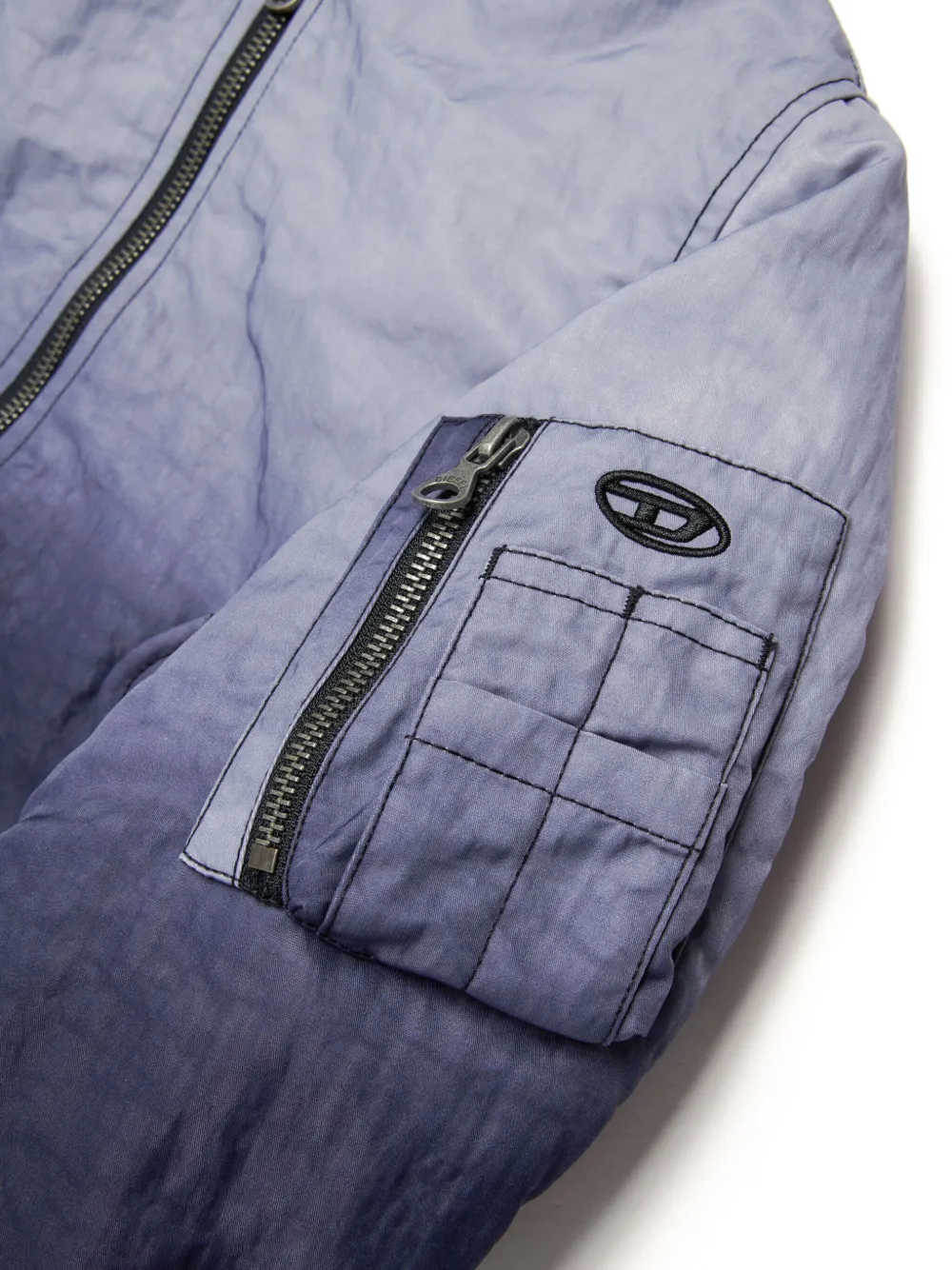 Diesel Kids Bomberjack met kleurverloop Zwart