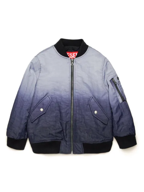 Diesel Kids Common degradé-effect bomber jacket