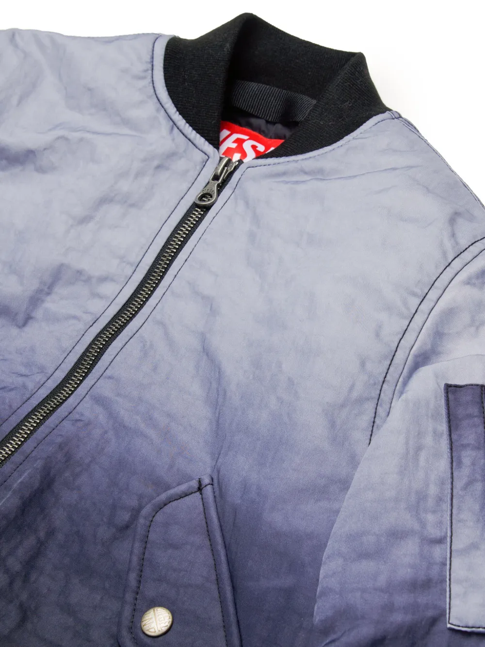 Diesel Kids Bomberjack met kleurverloop Zwart