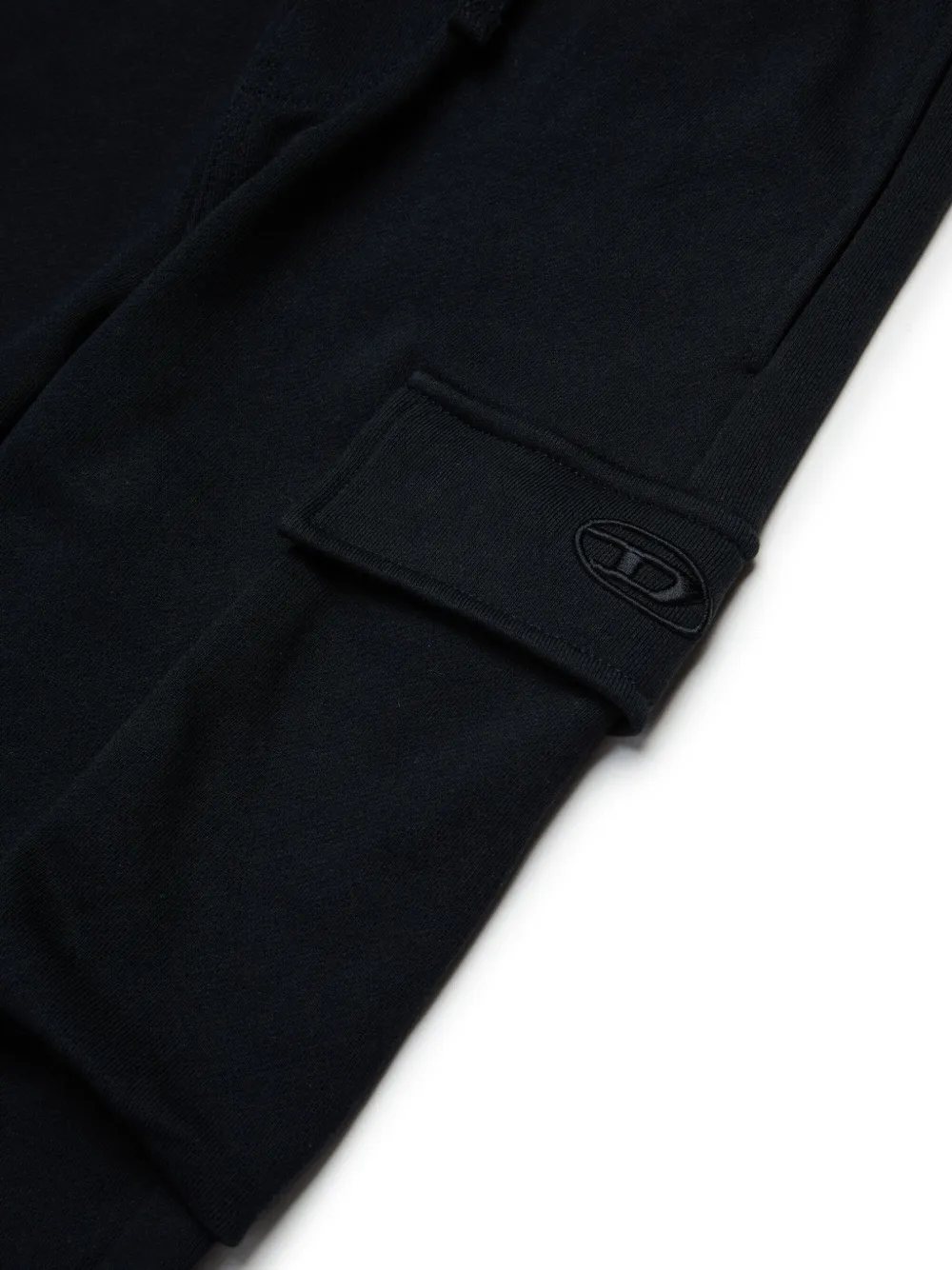 Diesel Kids Broek met geborduurd logo Zwart
