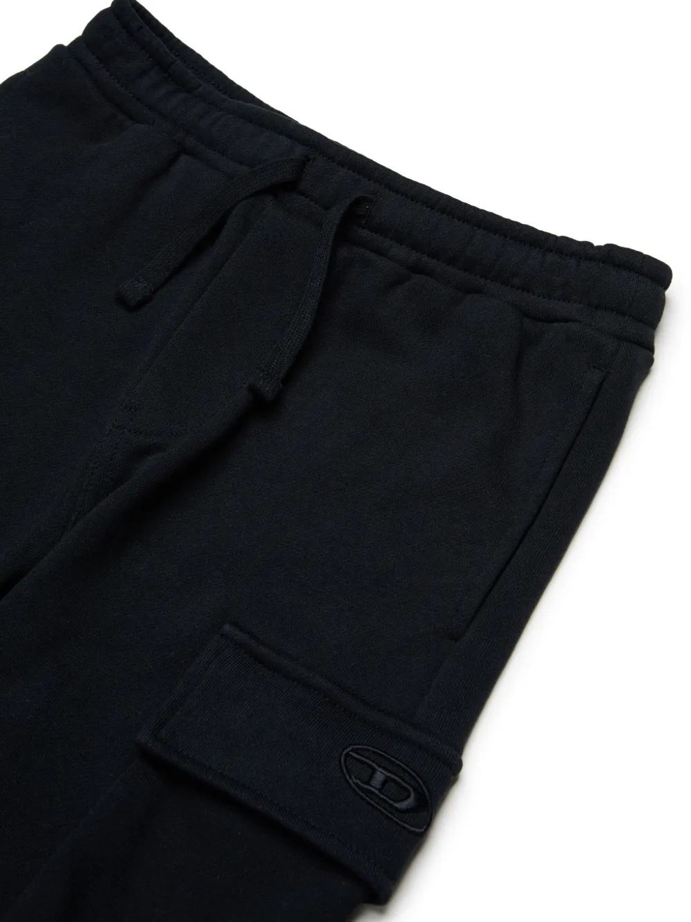 Diesel Kids Broek met geborduurd logo Zwart