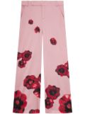 PINKO rose-print trousers