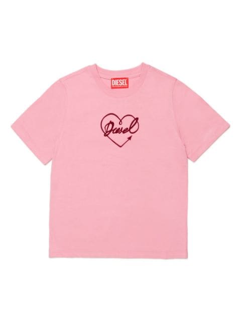 Diesel Kids playera con logo afelpado