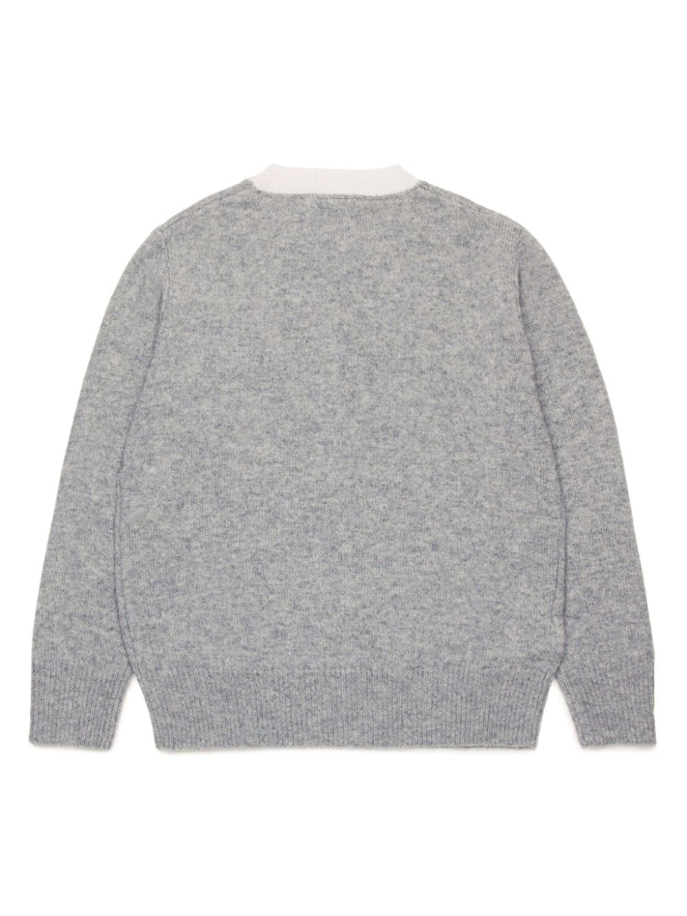 Shop Marni Wool-cashmere Blend Jumper In Grey