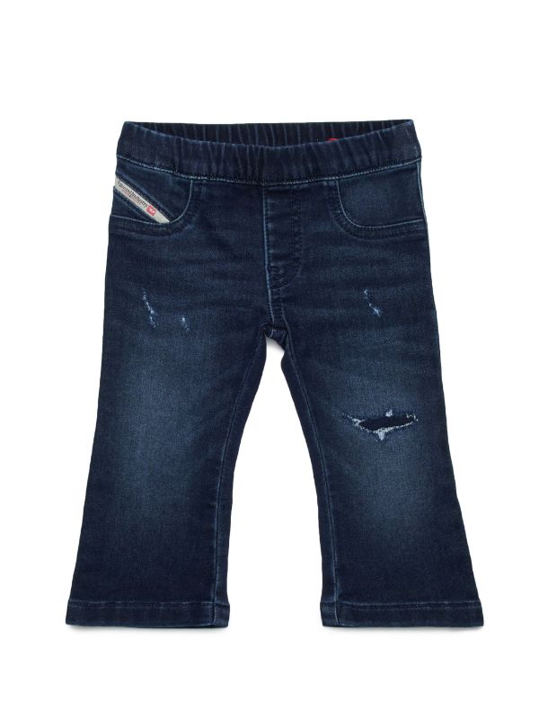 Kids distressed fashion denim