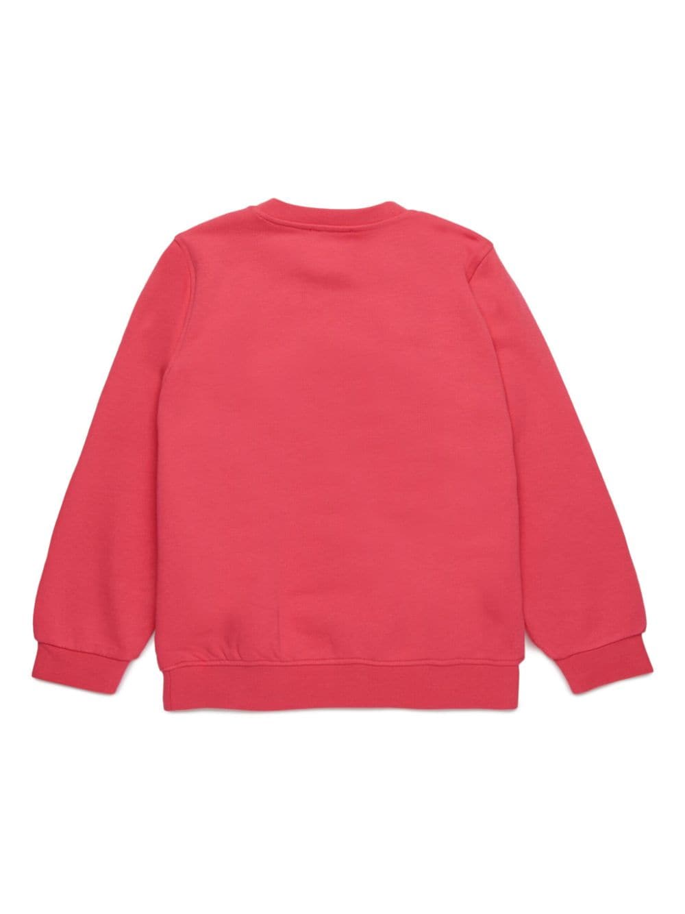 Diesel Kids embroidered-logo cotton sweatshirt - Rood