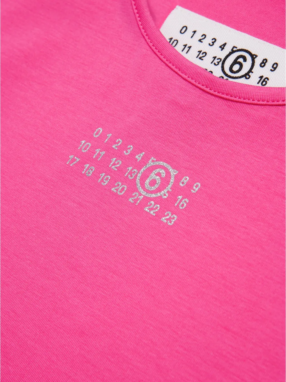 MM6 Maison Margiela Kids Jersey T-shirt met print Roze