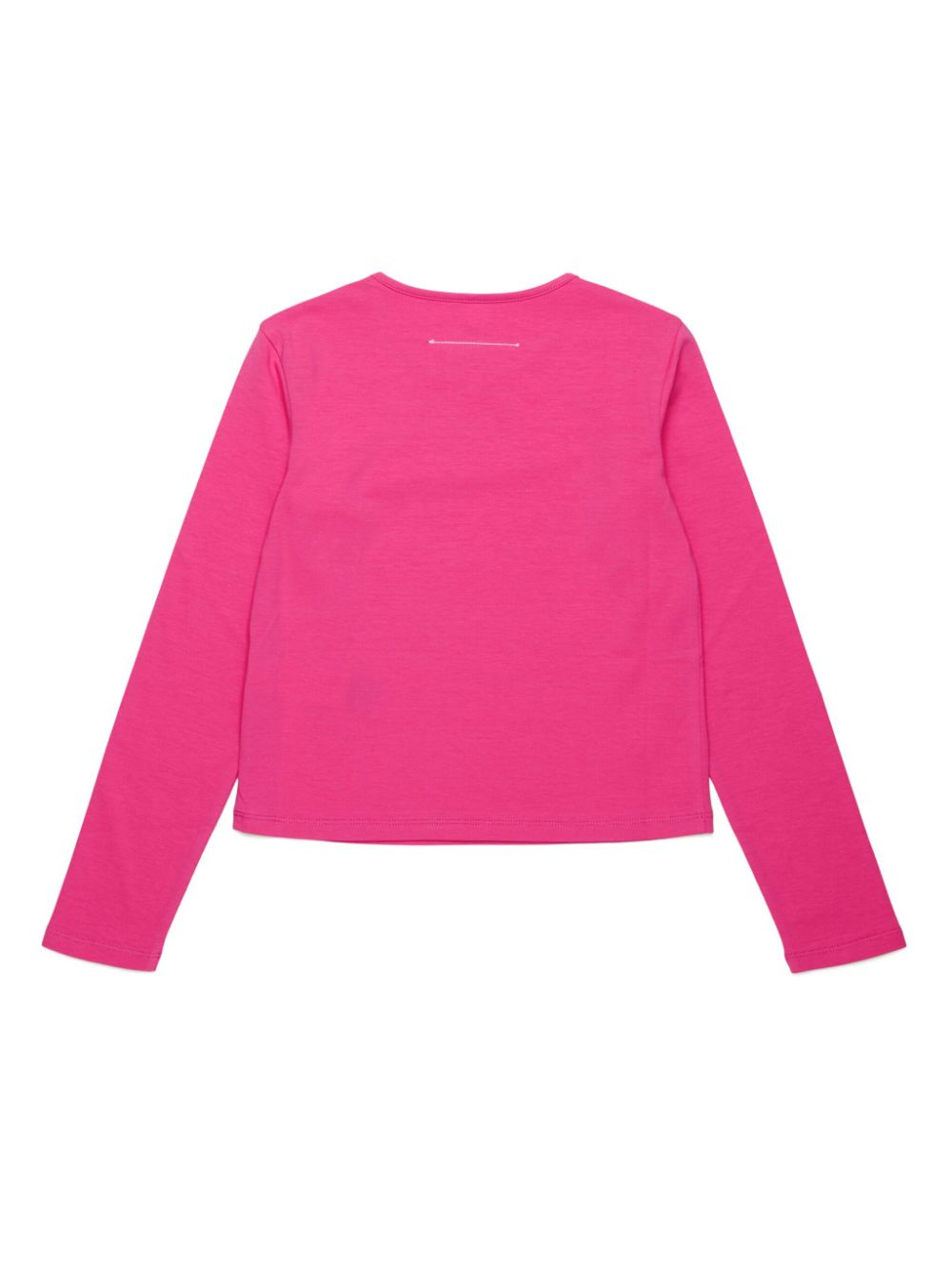 MM6 Maison Margiela Kids Jersey T-shirt met print - Roze