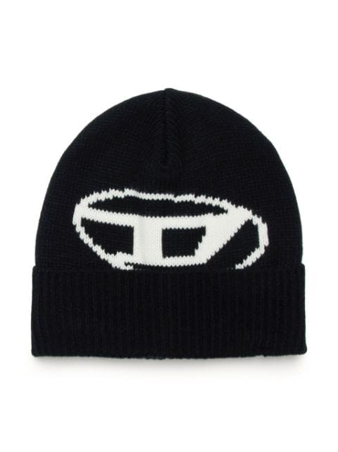 Diesel Kids logo-jacquard beanie