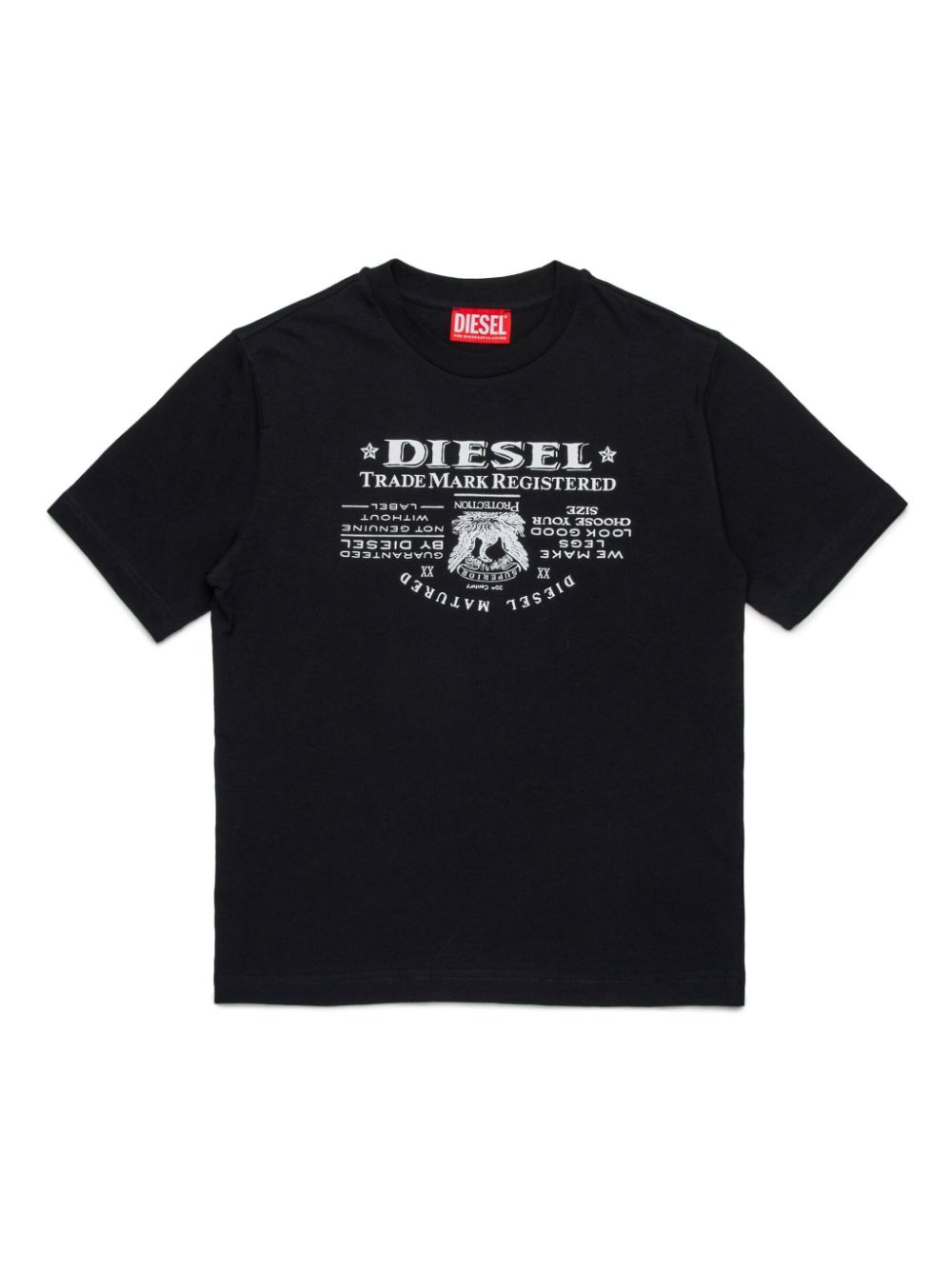 Diesel Kids Jacron-print T-shirt - Black