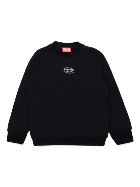 Diesel Kids logo-studded cotton sweatshirt