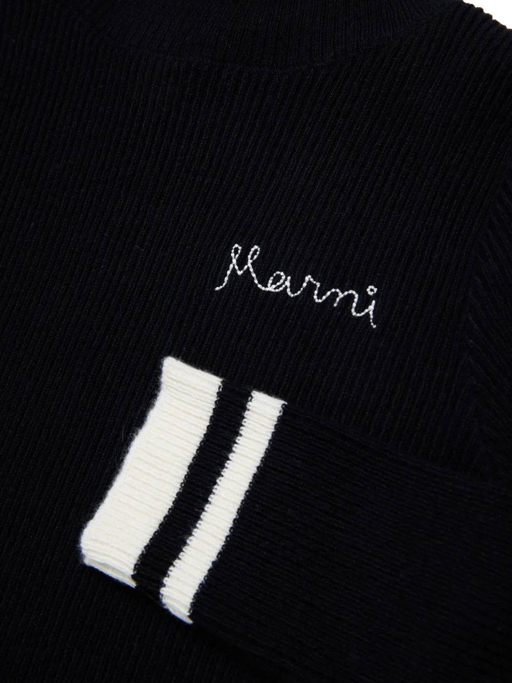 Marni Kids Trui met geborduurd logo Zwart