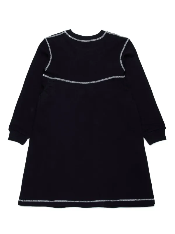 国内発送 ロングスリーブ Kids Marni Tシャツワンピース ブラック | ワンピース