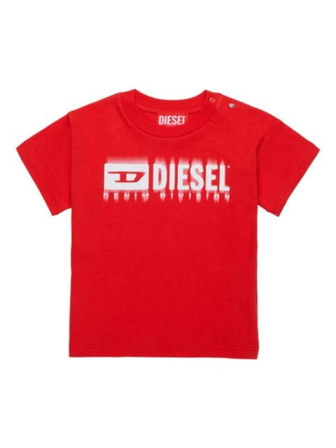 Diesel Kids T-shirt met logoprint