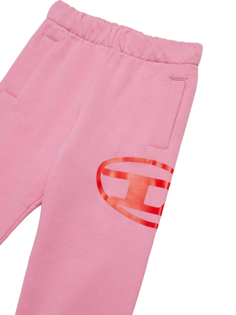 Diesel Kids Oval-D joggingbroek met logo Roze