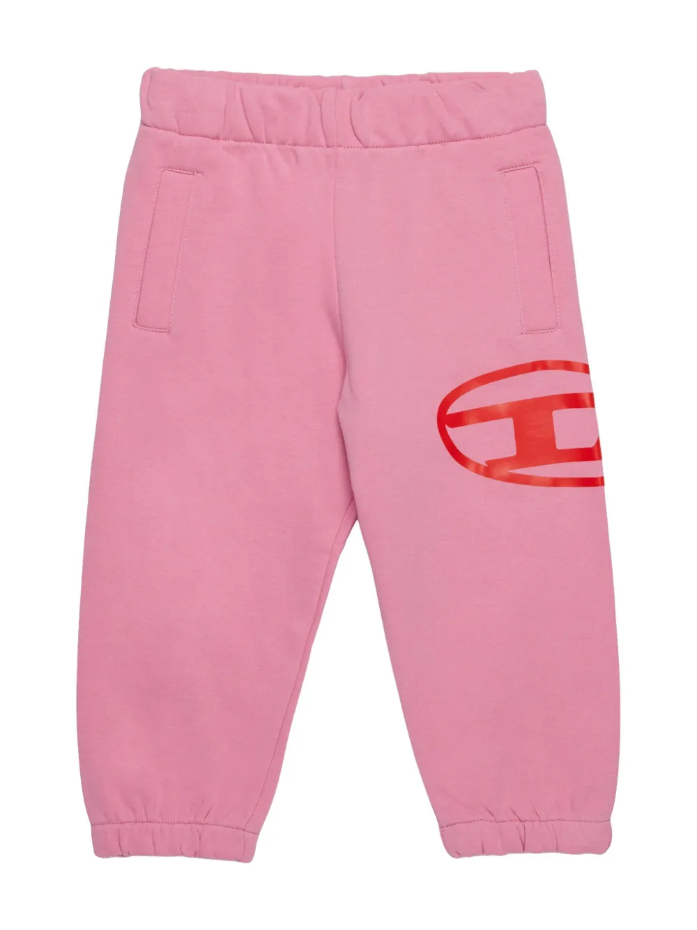 Diesel Oval-d Logo Joggers In Pink