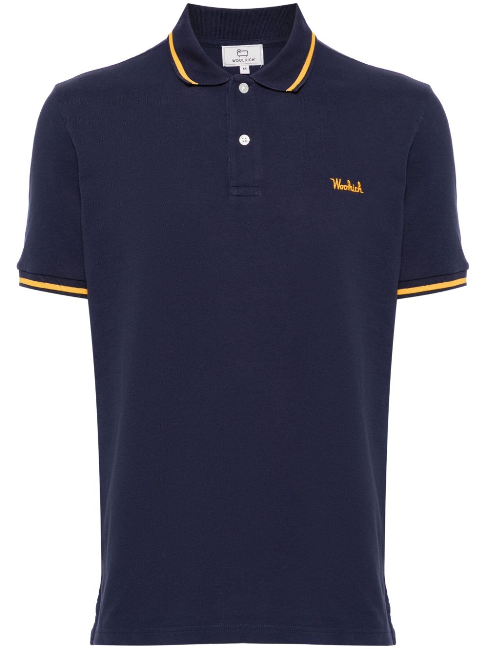 Woolrich Monterey Logo-embroidered Polo Shirt In Blau