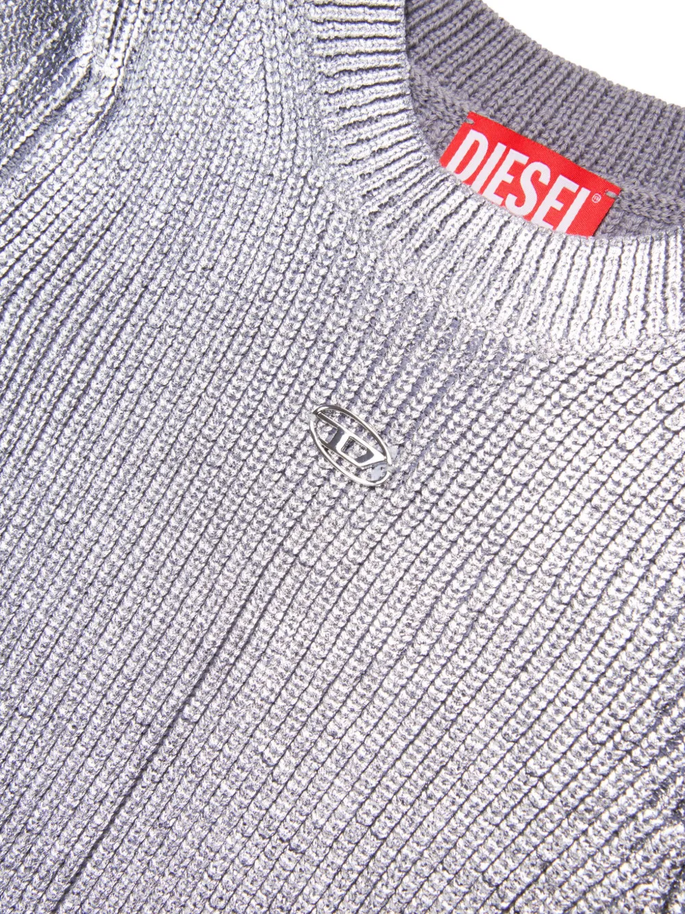 Diesel Kids Tweed jurk Zilver