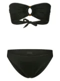 Fisico ring-detail bikini - Black