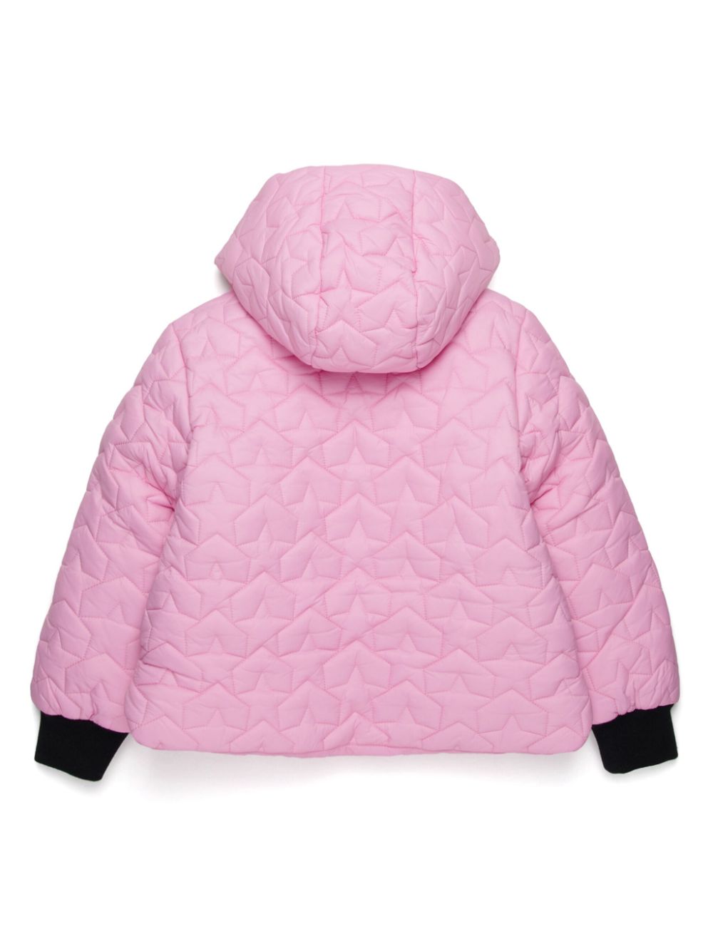 Marni Kids quilted hoodie puffer jacket - Roze