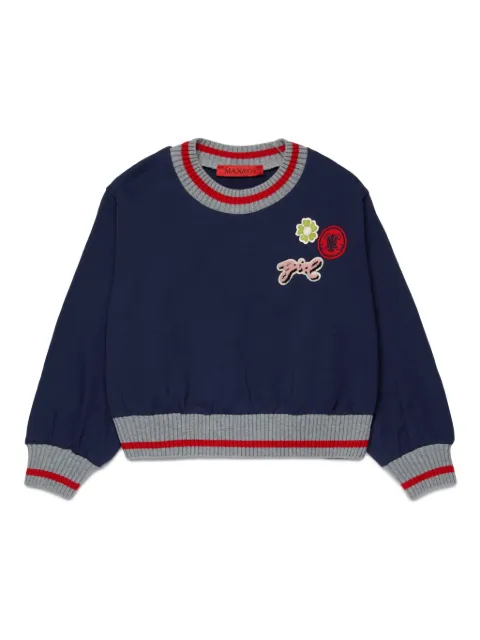 MAX&Co. Kids patch-detail cotton sweatshirt  